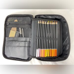 72 Color‎ Pencils with Sharpening equipment in a Zipper Pouch